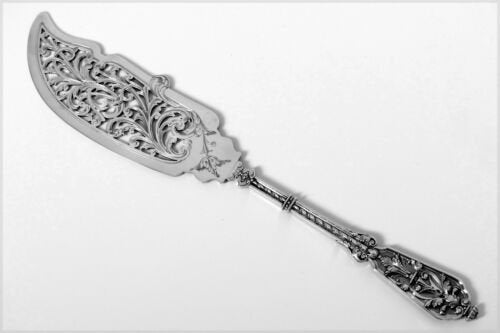 ピュイフォルカ　フランス　スターリングシルバー　フィッシュサーバー　フランソワ一世　ルネサンス