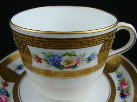 オールドミントン コーヒーカップ＆ソーサー 19世紀後半