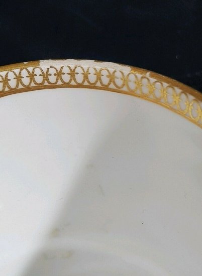 マイセン　カップ＆ソーサー　セピアの花柄　1774年～1814年　マルコリーニ