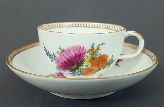 マイセン　カップ＆ソーサー　花柄　1774年～1814年　マルコリーニ