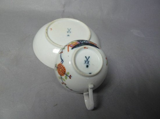 マイセン　カップ＆ソーサー　テーブルパターン　1774年～1814年　マルコリーニ