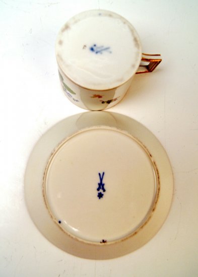 マイセン　カップ＆ソーサー　バラの花　1780年製