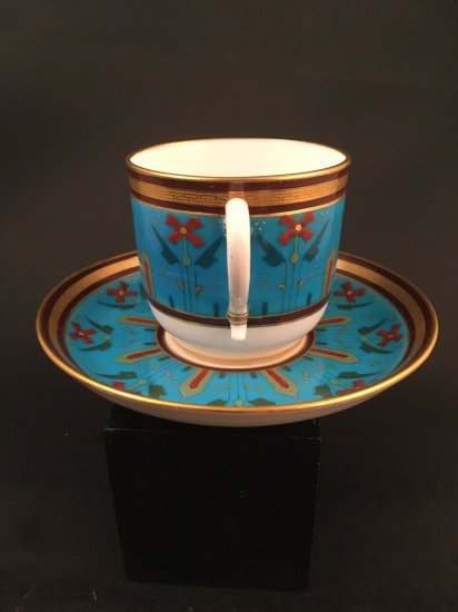 ミントン　カップ＆ソーサー　セレストブルー　1871年製