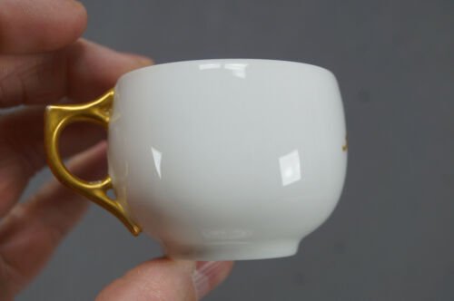 リモージュ　クリンゲンバーグ　デミタスカップ＆ソーサーセット　鳥　花