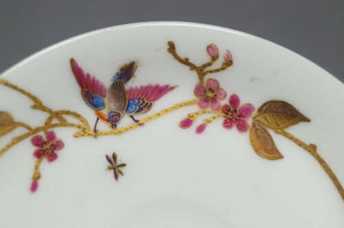 リモージュ　クリンゲンバーグ　デミタスカップ＆ソーサーセット　鳥　花