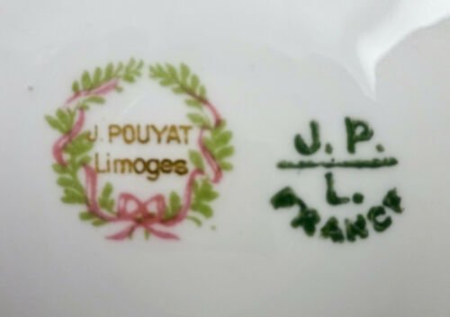 リモージュ　プーヤ　デミタスカップ＆ソーサー　6点セット　バラ　金彩