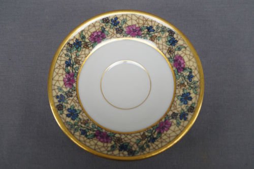 リモージュ　バウオ＆ドッター　アール・ヌーヴォー　デミタスカップ＆ソーサー　4点セット