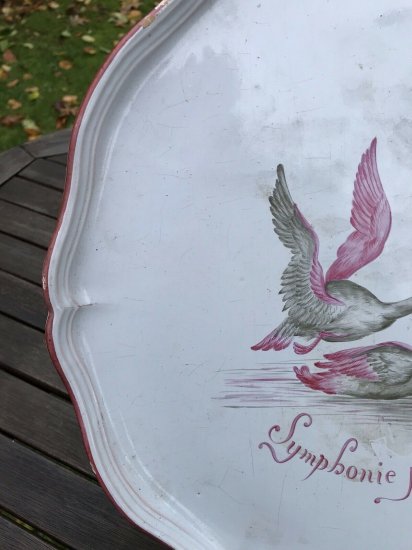 エミール・ガレ　陶器のプレート « Symphonie Pastorale »(田園交響曲)