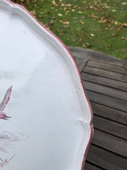 エミール・ガレ　陶器のプレート « Symphonie Pastorale »(田園交響曲)