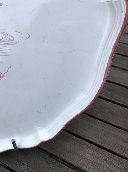 エミール・ガレ　陶器のプレート « Symphonie Pastorale »(田園交響曲)