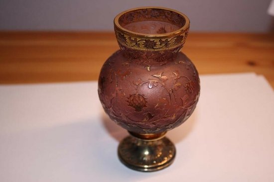 ドーム・ナンシー　丸い花瓶　アールヌーボー　1900年製