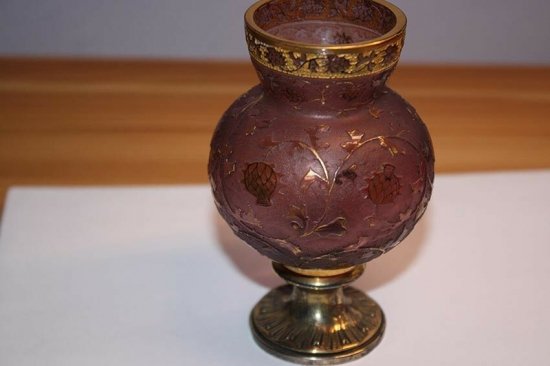 ドーム・ナンシー　丸い花瓶　アールヌーボー　1900年製