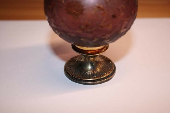 ドーム・ナンシー　丸い花瓶　アールヌーボー　1900年製