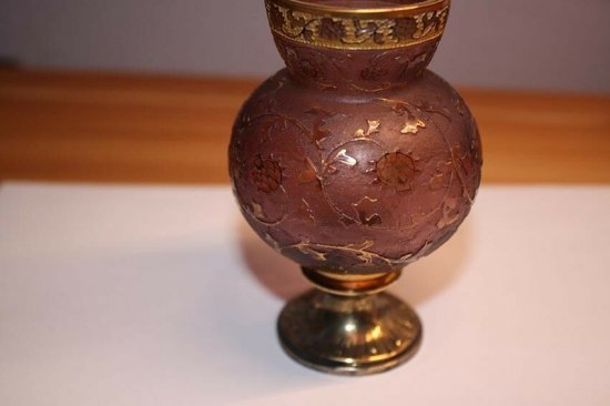 ドーム・ナンシー　丸い花瓶　アールヌーボー　1900年製