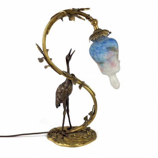 ミューラー兄弟　テーブルランプ　ブリーディングハート　1910年　フランス製