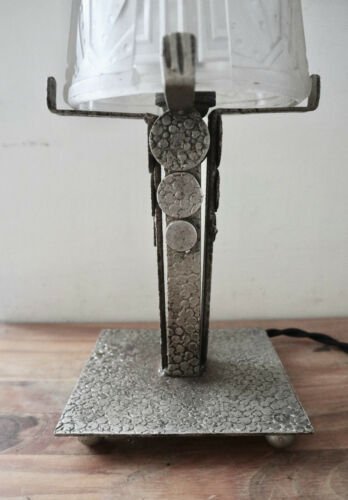 ミューラー兄弟　テーブルランプ　ブロンズテーブルランプ　アールデコ様式