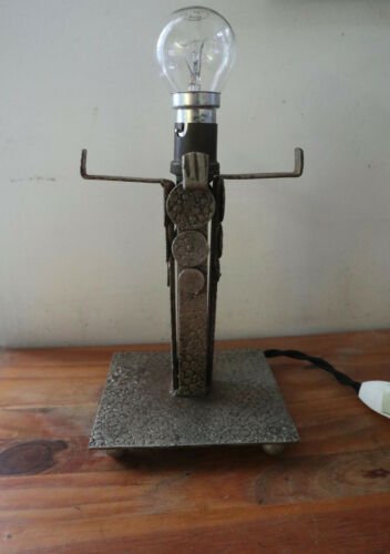 ミューラー兄弟　テーブルランプ　ブロンズテーブルランプ　アールデコ様式