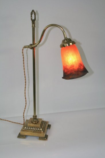 ミューラー兄弟　テーブルランプ　アールヌーボー調