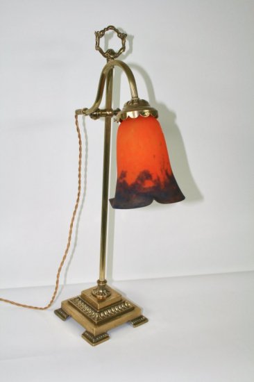 ミューラー兄弟　テーブルランプ　アールヌーボー調