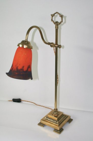 ミューラー兄弟　テーブルランプ　アールヌーボー調