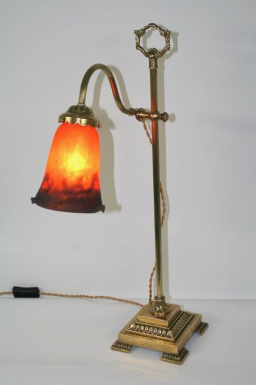 ミューラー兄弟　テーブルランプ　アールヌーボー調