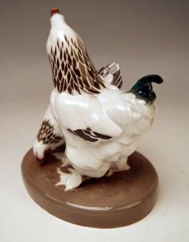 マイセン　動物の人形　ブラフマー鶏ペア　ウィリー・レインズ　モデルナンバーX148　1907年