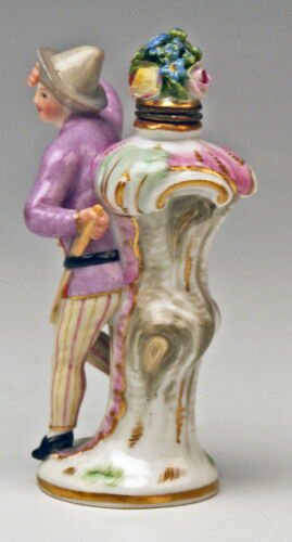マイセン 人形　道化師　小瓶　1850年