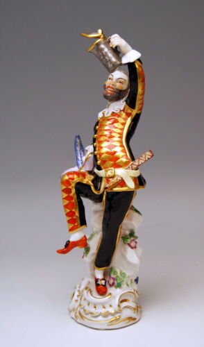 マイセン　人形　道化師　帽子　蓋のある水差し　ザニ・ミューラー　モデルナンバー64551