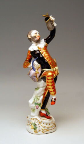 マイセン　人形　道化師　帽子　蓋のある水差し　ザニ・ミューラー　モデルナンバー64551