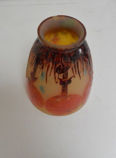 アールデコ　ヒトヨタケのテーブルランプ　シュナイダー兄弟　ル・ヴェール・フランセ