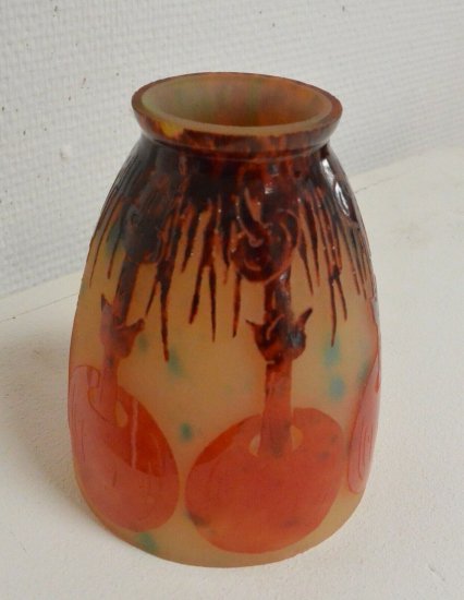 アールデコ　ヒトヨタケのテーブルランプ　シュナイダー兄弟　ル・ヴェール・フランセ