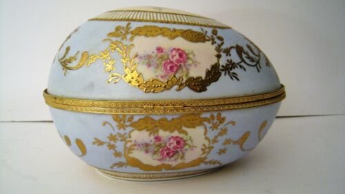 大サイズ　リモージュ　ファベルジェ　イースターエッグ　17.8ｘ28cm ロシア皇室　小物入れ　ジュエリーボックス