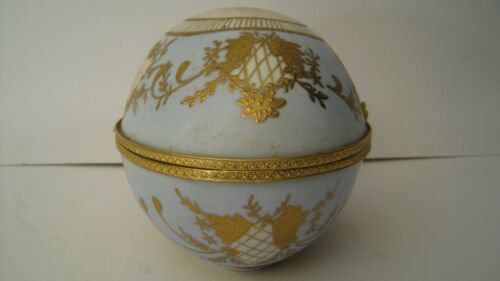 大サイズ　リモージュ　ファベルジェ　イースターエッグ　17.8ｘ28cm ロシア皇室　小物入れ　ジュエリーボックス