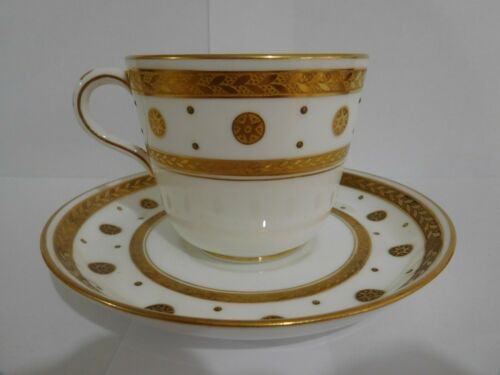 アンティーク　19世紀　1867年　金メッキ　ミントン　ティーカップ　ソーサー