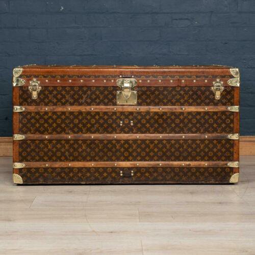アンティーク　20世紀　ルイヴィトン　クーリエ・トランク　モノグラムキャンバス　パリ　1900年頃