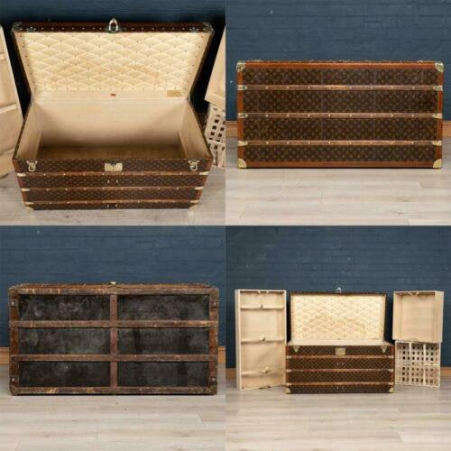 アンティーク　20世紀　ルイヴィトン　クーリエ・トランク　モノグラムキャンバス　パリ　1900年頃