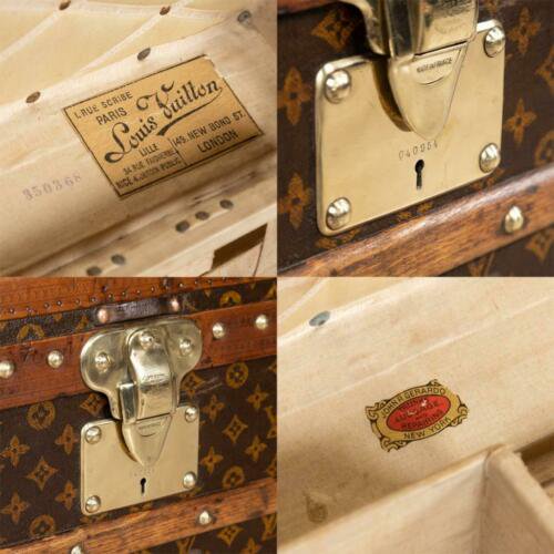 アンティーク　20世紀　ルイヴィトン　クーリエ・トランク　モノグラムキャンバス　パリ　1900年頃
