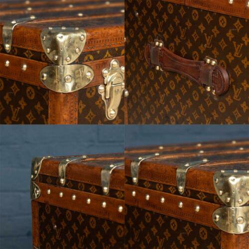 アンティーク　20世紀　ルイヴィトン　クーリエ・トランク　モノグラムキャンバス　パリ　1900年頃