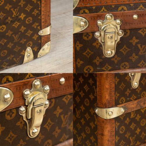 アンティーク　20世紀　ルイヴィトン　クーリエ・トランク　モノグラムキャンバス　パリ　1900年頃