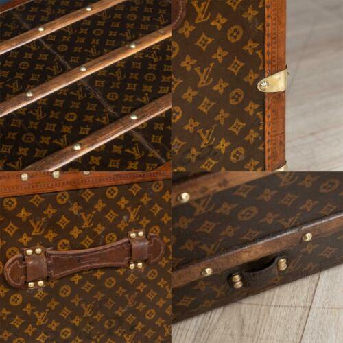 アンティーク　20世紀　ルイヴィトン　クーリエ・トランク　モノグラムキャンバス　パリ　1900年頃