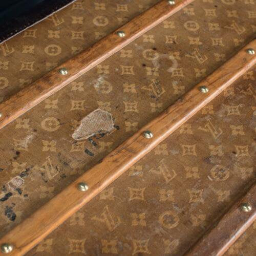 アンティーク　１９世紀　ルイヴィトン　織り込み　スチーマー　トランク　1900年頃