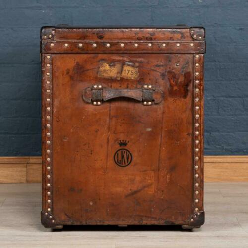 アンティーク　２０世紀　ルイヴィトン　スーツケース　牛革　パリ　1900年頃