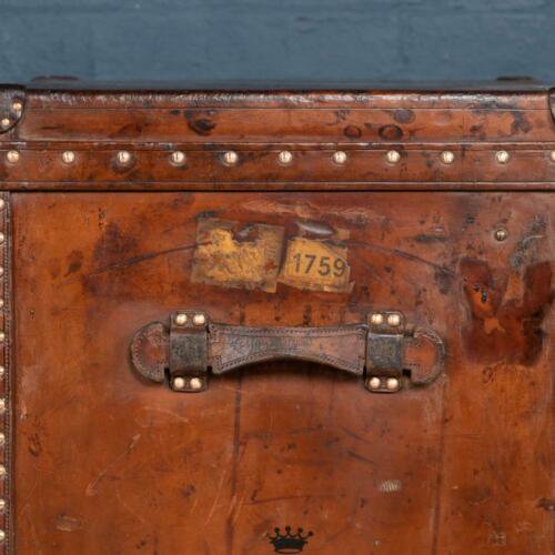 アンティーク　２０世紀　ルイヴィトン　スーツケース　牛革　パリ　1900年頃