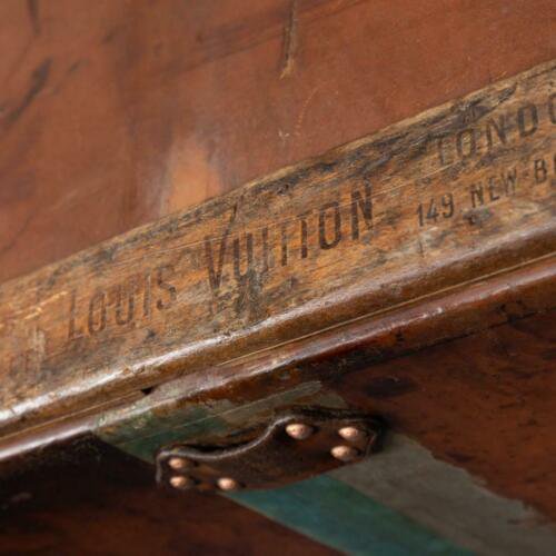 アンティーク　２０世紀　ルイヴィトン　スーツケース　牛革　パリ　1900年頃