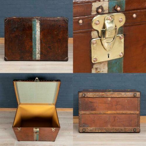 アンティーク　２０世紀　ルイヴィトン　スーツケース　牛革　パリ　1900年頃