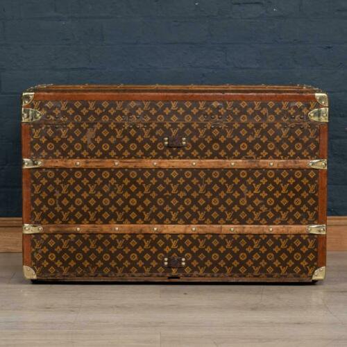 アンティーク　20世紀　ルイヴィトン　クーリエ・トランク　モノグラムキャンバス　パリ　1920年頃