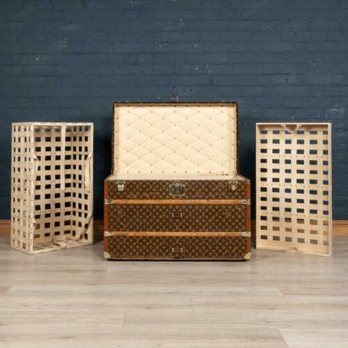 アンティーク　20世紀　ルイヴィトン　クーリエ・トランク　モノグラムキャンバス　パリ　1920年頃