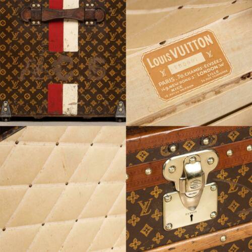 アンティーク　20世紀　ルイヴィトン　クーリエ・トランク　モノグラムキャンバス　パリ　1920年頃