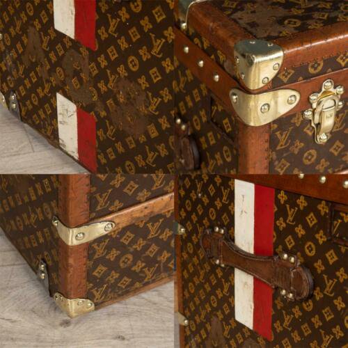 アンティーク　20世紀　ルイヴィトン　クーリエ・トランク　モノグラムキャンバス　パリ　1920年頃