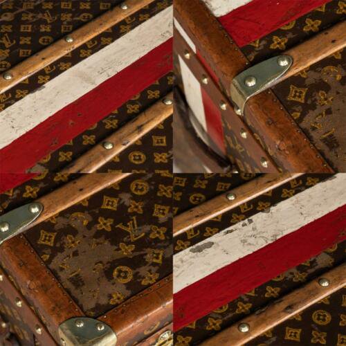 アンティーク　20世紀　ルイヴィトン　クーリエ・トランク　モノグラムキャンバス　パリ　1920年頃